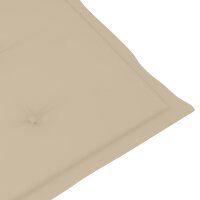 vidaXL Liegestuhl-Auflage Beige (75+105)x50x3 cm