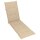 vidaXL Liegestuhl-Auflage Beige (75+105)x50x3 cm