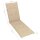 vidaXL Liegestuhl-Auflage Beige (75+105)x50x3 cm