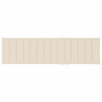 vidaXL Sonnenliegen-Auflage Creme 200x50x3 cm Oxford-Gewebe