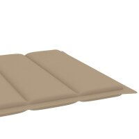 vidaXL Sonnenliegen-Auflage Beige 200x50x3 cm Oxford-Gewebe