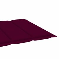 vidaXL Sonnenliegen-Auflage Weinrot 200x50x3 cm Oxford-Gewebe