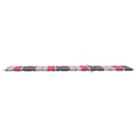 vidaXL Sonnenliegen-Auflage Rot Karomuster 200x50x3 cm Oxford-Gewebe