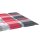 vidaXL Sonnenliegen-Auflage Rot Karomuster 200x50x3 cm Oxford-Gewebe