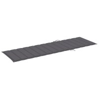 vidaXL Sonnenliegen-Auflage Anthrazit 200x60x3 cm Oxford-Gewebe