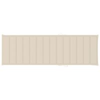 vidaXL Sonnenliegen-Auflage Creme 200x60x3 cm Oxford-Gewebe