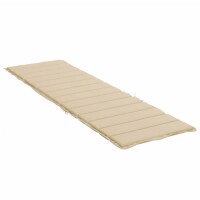 vidaXL Sonnenliegen-Auflage Beige 200x60x3 cm Oxford-Gewebe