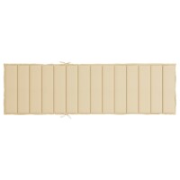 vidaXL Sonnenliegen-Auflage Beige 200x60x3 cm Oxford-Gewebe