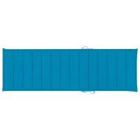 vidaXL Sonnenliegen-Auflage Blau 200x60x3 cm Oxford-Gewebe