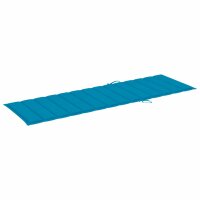 vidaXL Sonnenliegen-Auflage Blau 200x60x3 cm Oxford-Gewebe