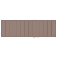 vidaXL Sonnenliegen-Auflage Taupe 200x60x3 cm Oxford-Gewebe