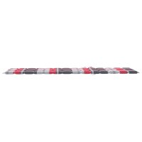 vidaXL Sonnenliegen-Auflage Rot Karomuster 200x60x3 cm Oxford-Gewebe