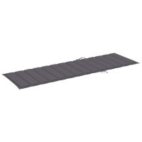 vidaXL Sonnenliegen-Auflage Anthrazit 200x70x3 cm...