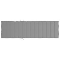 vidaXL Sonnenliegen-Auflage Grau 200x70x3 cm Oxford-Gewebe