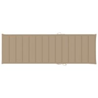 vidaXL Sonnenliegen-Auflage Beige 200x70x3 cm Oxford-Gewebe