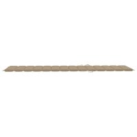 vidaXL Sonnenliegen-Auflage Beige 200x70x3 cm Oxford-Gewebe