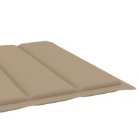 vidaXL Sonnenliegen-Auflage Beige 200x70x3 cm Oxford-Gewebe