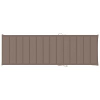 vidaXL Sonnenliegen-Auflage Taupe 200x70x3 cm Oxford-Gewebe