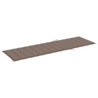 vidaXL Sonnenliegen-Auflage Taupe 200x70x3 cm Oxford-Gewebe