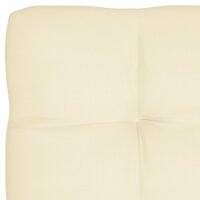 vidaXL Palettenkissen Creme 120x80x10 cm Stoff