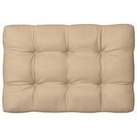 vidaXL Palettenkissen Beige 120x80x10 cm Stoff