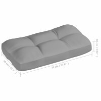 vidaXL Palettensofa-Auflagen 7 Stk. Grau