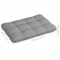 vidaXL Palettensofa-Auflagen 7 Stk. Grau