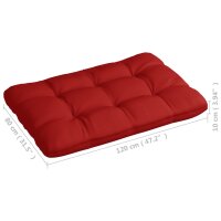 vidaXL Palettensofa-Auflagen 7 Stk. Rot