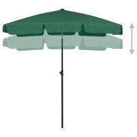 vidaXL Strandschirm Grün 180x120 cm