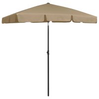 vidaXL Strandschirm Taupe 180x120 cm