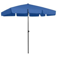 vidaXL Strandschirm Azurblau 200x125 cm