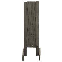 vidaXL Garten-Rankzaun Grau 120x60 cm Massivholz Tanne