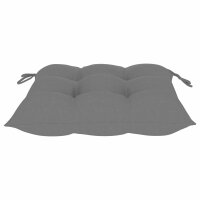 vidaXL Stuhlkissen 2 Stk. Grau 40x40x7 cm Oxford-Gewebe