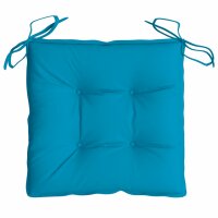 vidaXL Stuhlkissen 2 Stk. Hellblau 40x40x7 cm Oxford-Gewebe