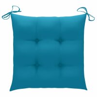 vidaXL Stuhlkissen 4 Stk. Hellblau 40x40x7 cm Oxford-Gewebe