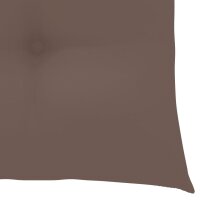 vidaXL Stuhlkissen 2 Stk. Taupe 40x40x7 cm Oxford-Gewebe