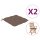 vidaXL Stuhlkissen 2 Stk. Taupe 40x40x7 cm Oxford-Gewebe