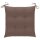 vidaXL Stuhlkissen 2 Stk. Taupe 40x40x7 cm Oxford-Gewebe