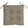 vidaXL Stuhlkissen 4 Stk. Taupe 40x40x7 cm Oxford-Gewebe