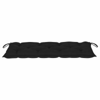 vidaXL Gartenbank-Auflage Schwarz 120x50x7 cm Oxford-Gewebe