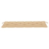 vidaXL Gartenbank-Auflage Beige 150x50x7 cm Oxford-Gewebe