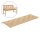 vidaXL Gartenbank-Auflage Beige 150x50x7 cm Oxford-Gewebe