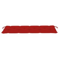 vidaXL Gartenbank-Auflage Rot 150x50x7 cm Oxford-Gewebe