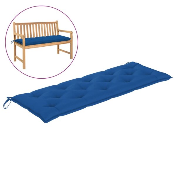 vidaXL Gartenbank-Auflage Blau 150x50x7 cm Oxford-Gewebe