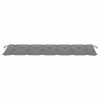 vidaXL Gartenbank-Auflage Grau 180x50x7 cm Oxford-Gewebe