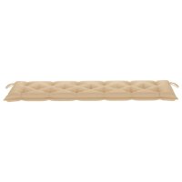 vidaXL Gartenbank-Auflage Beige 180x50x7 cm Oxford-Gewebe