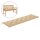 vidaXL Gartenbank-Auflage Beige 180x50x7 cm Oxford-Gewebe