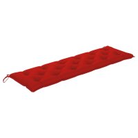 vidaXL Gartenbank-Auflage Rot 180x50x7 cm Oxford-Gewebe