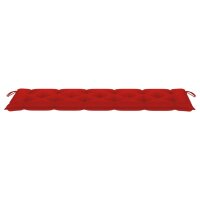 vidaXL Gartenbank-Auflage Rot 180x50x7 cm Oxford-Gewebe