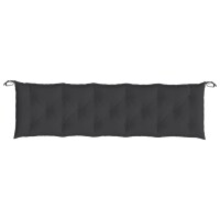 vidaXL Gartenbank-Auflage Schwarz 180x50x7 cm Oxford-Gewebe